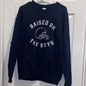 Gildan Dallas Cowboys Unisex Crewneck Sweater in Navy